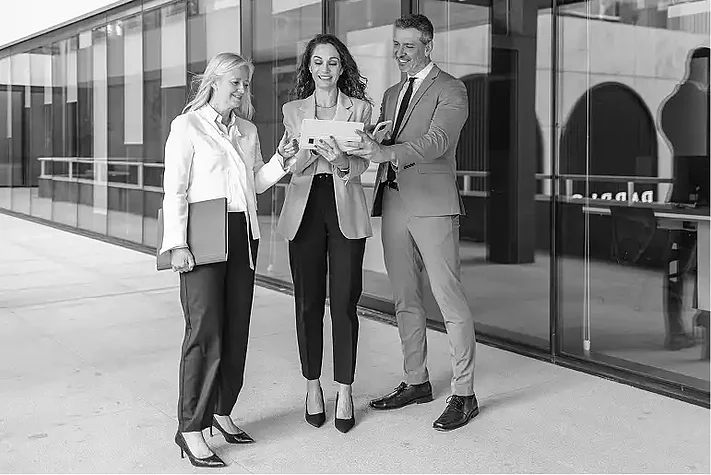 Geschäftsbesprechung außerhalb des Büros